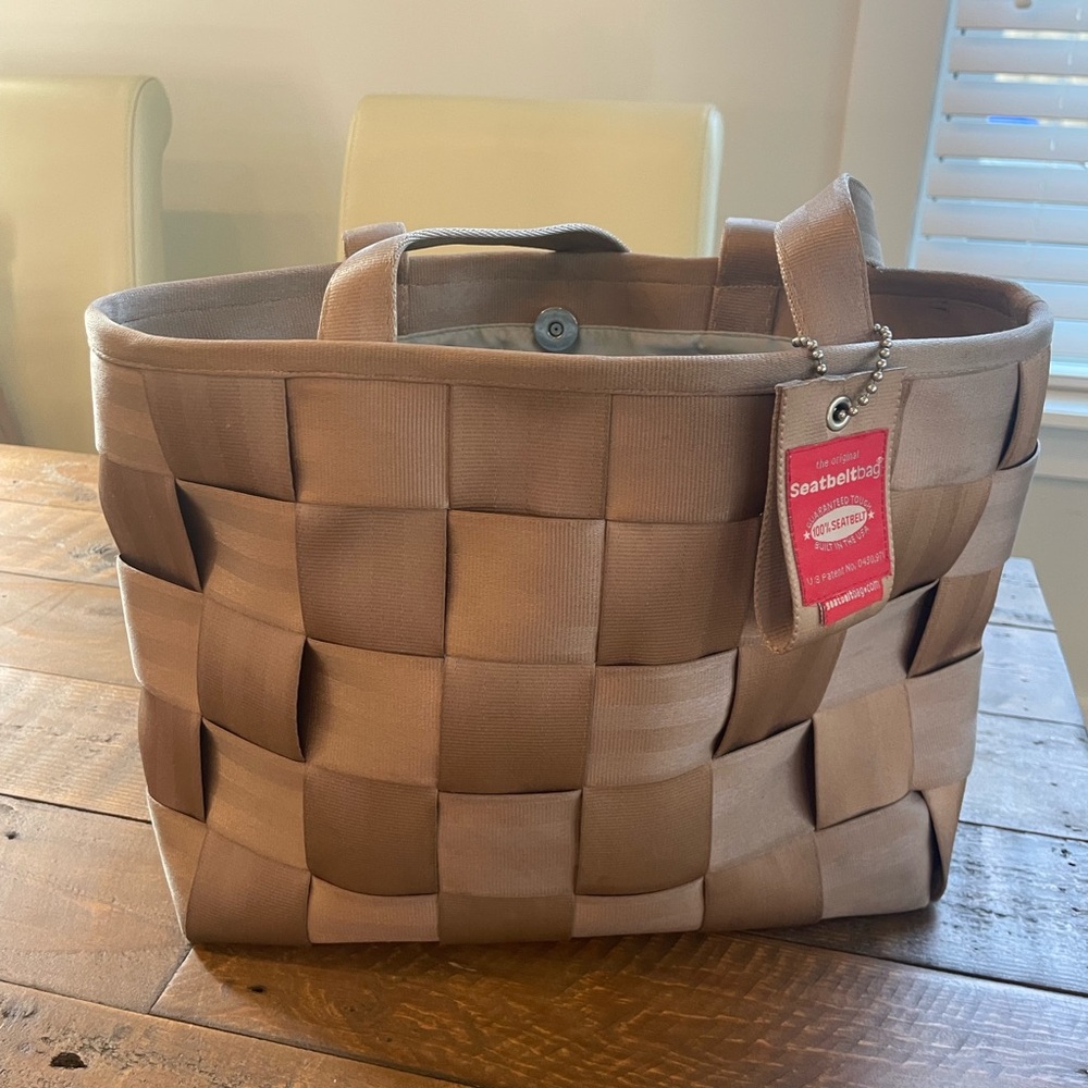 The Original Seat Belt Bag Tan Tote hand Bag